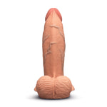 b-Vibe Slipskin 7 Inch Girthy Dildo in Mocha