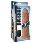 Big Shot Vibrating Remote Control Silicone Dildo