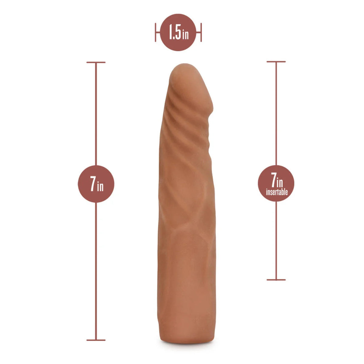 Blush Au Naturel Antonio Dual Density Realistic Dildo
