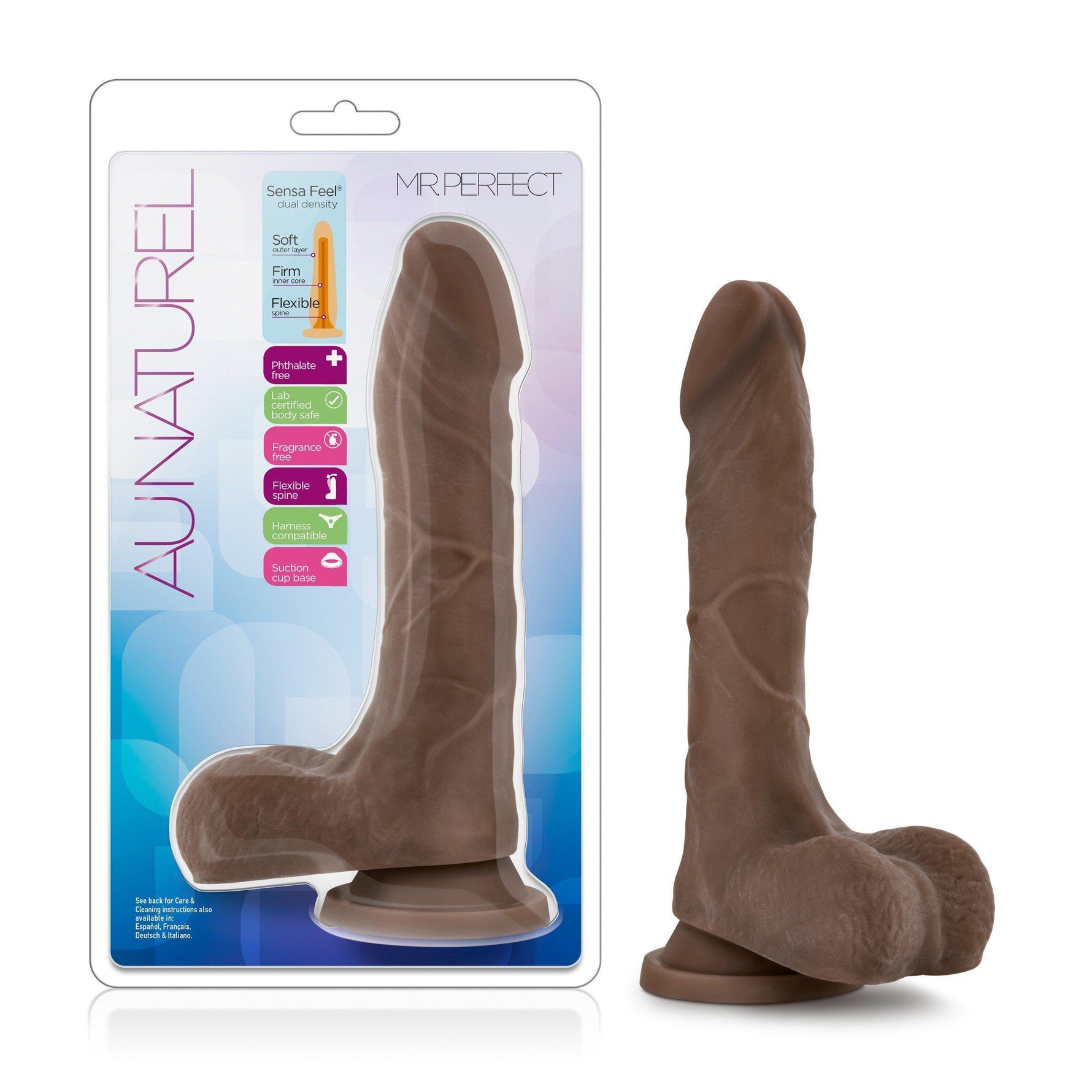 Blush Au Naturel Mister Perfect Dual Density Dildo