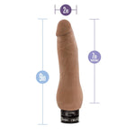 Blush Au Naturel Tomas Dual Density 9 Inch Vibrating Dildo