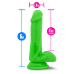 Blush Neo Elite 6 Inch Silicone Dual Density Cock with Balls