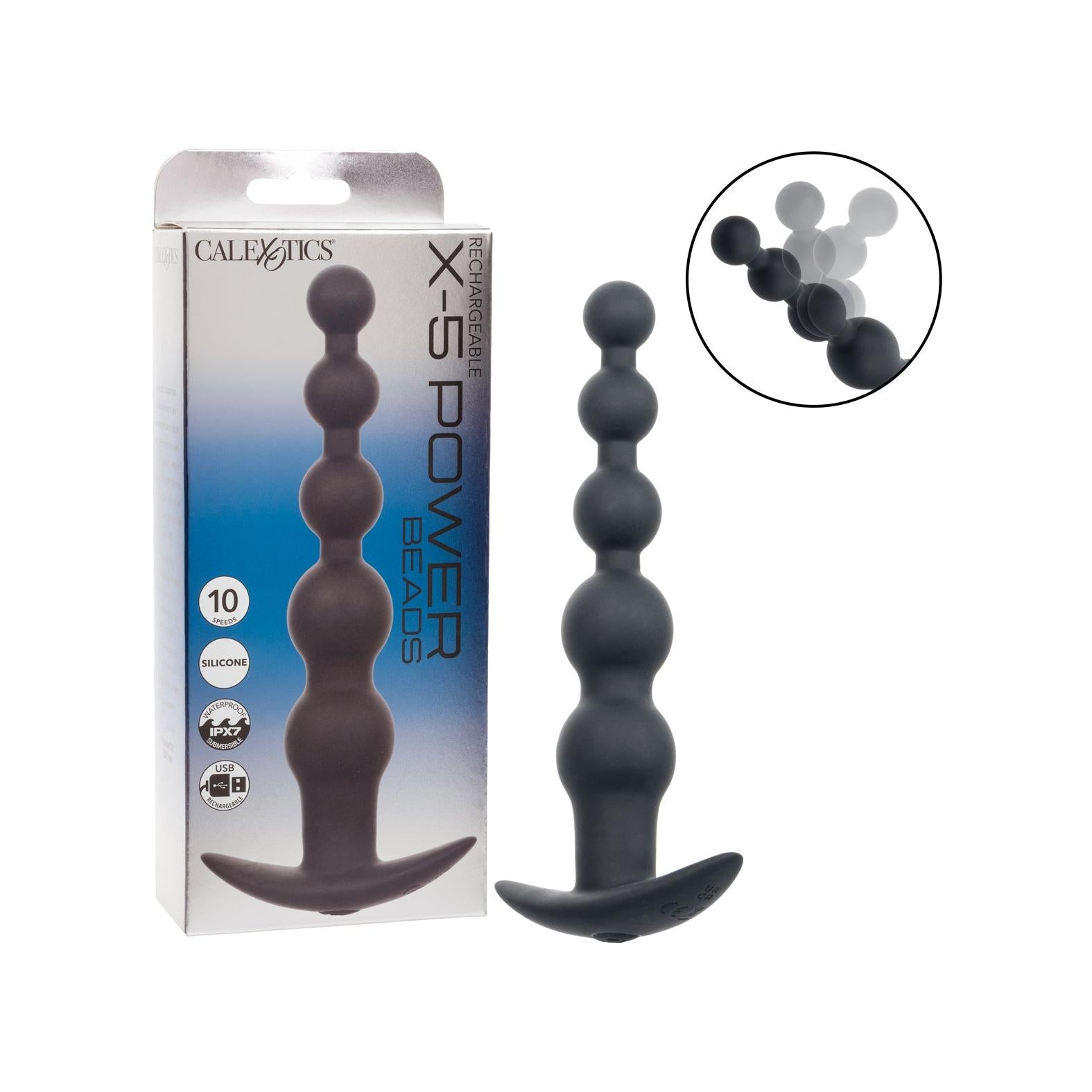 CalExotics Rechargeable X-5 Power Beads Anal Beads