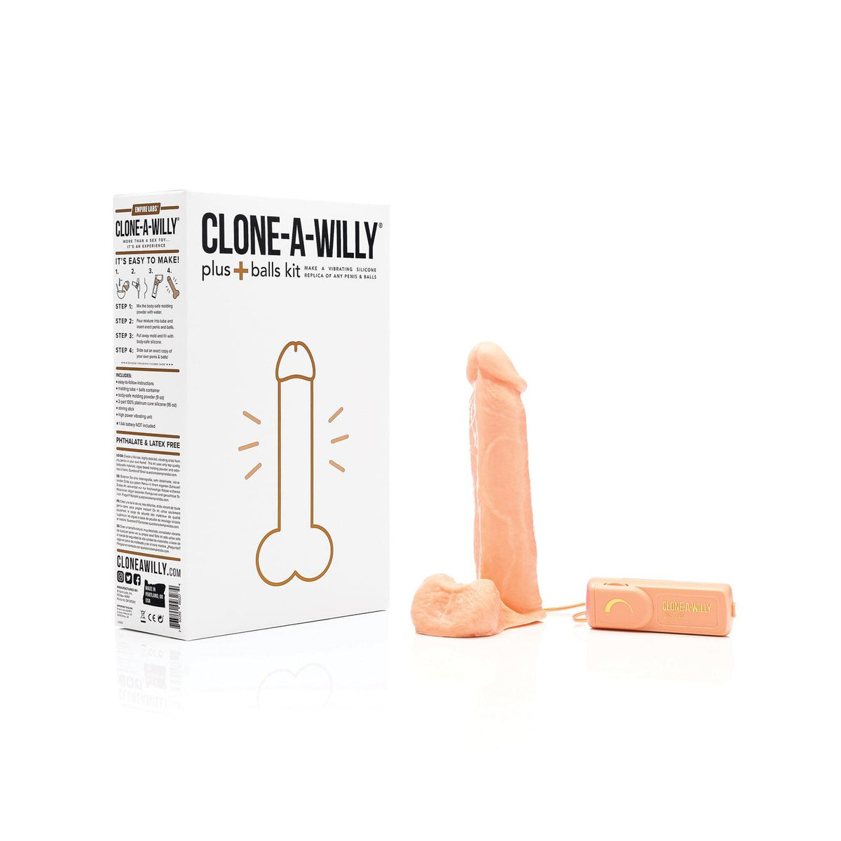 Clone-A-Willy Plus Balls Kit in Light Skin Tone