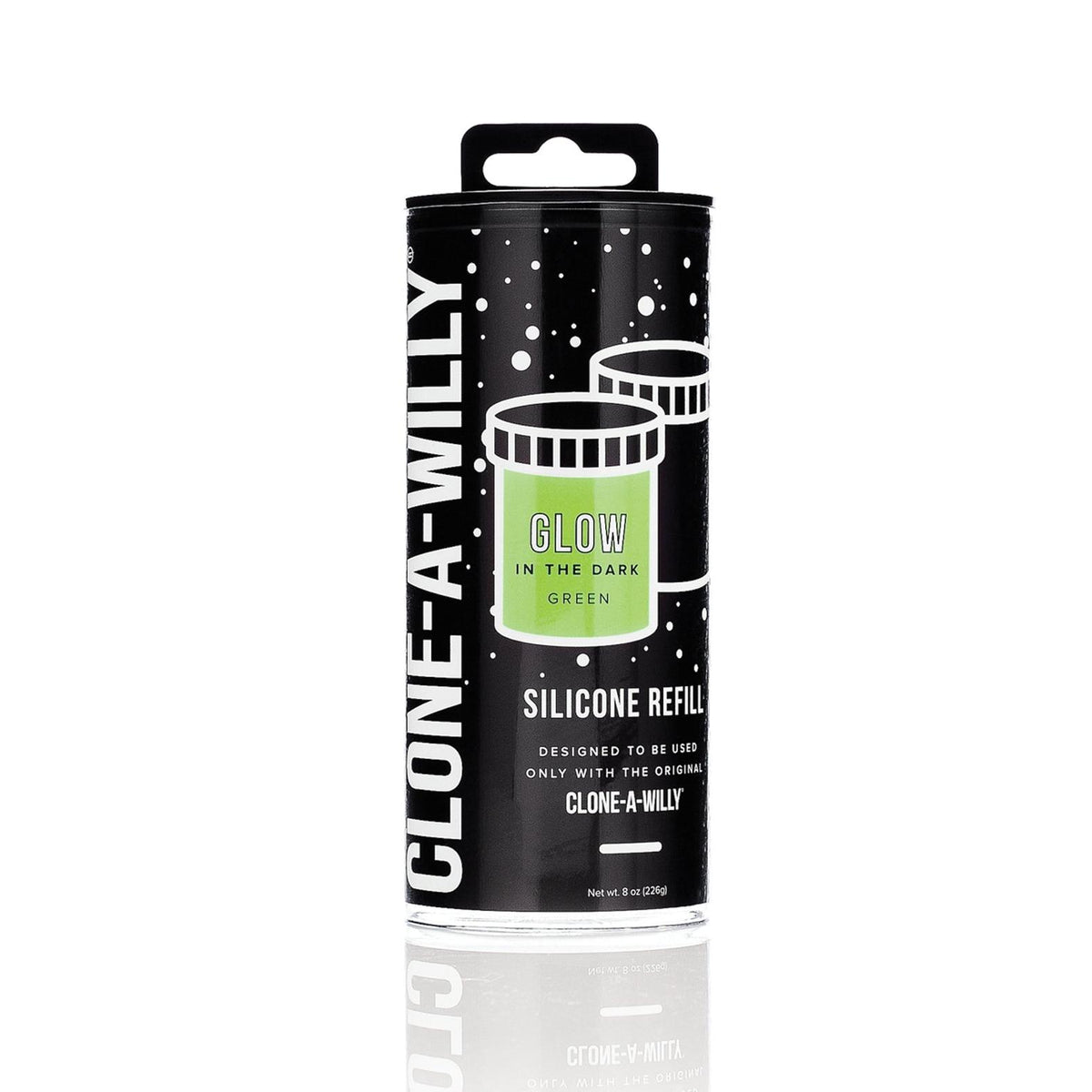 Clone-A-Willy Silicone Glow in the Dark Refill in Green