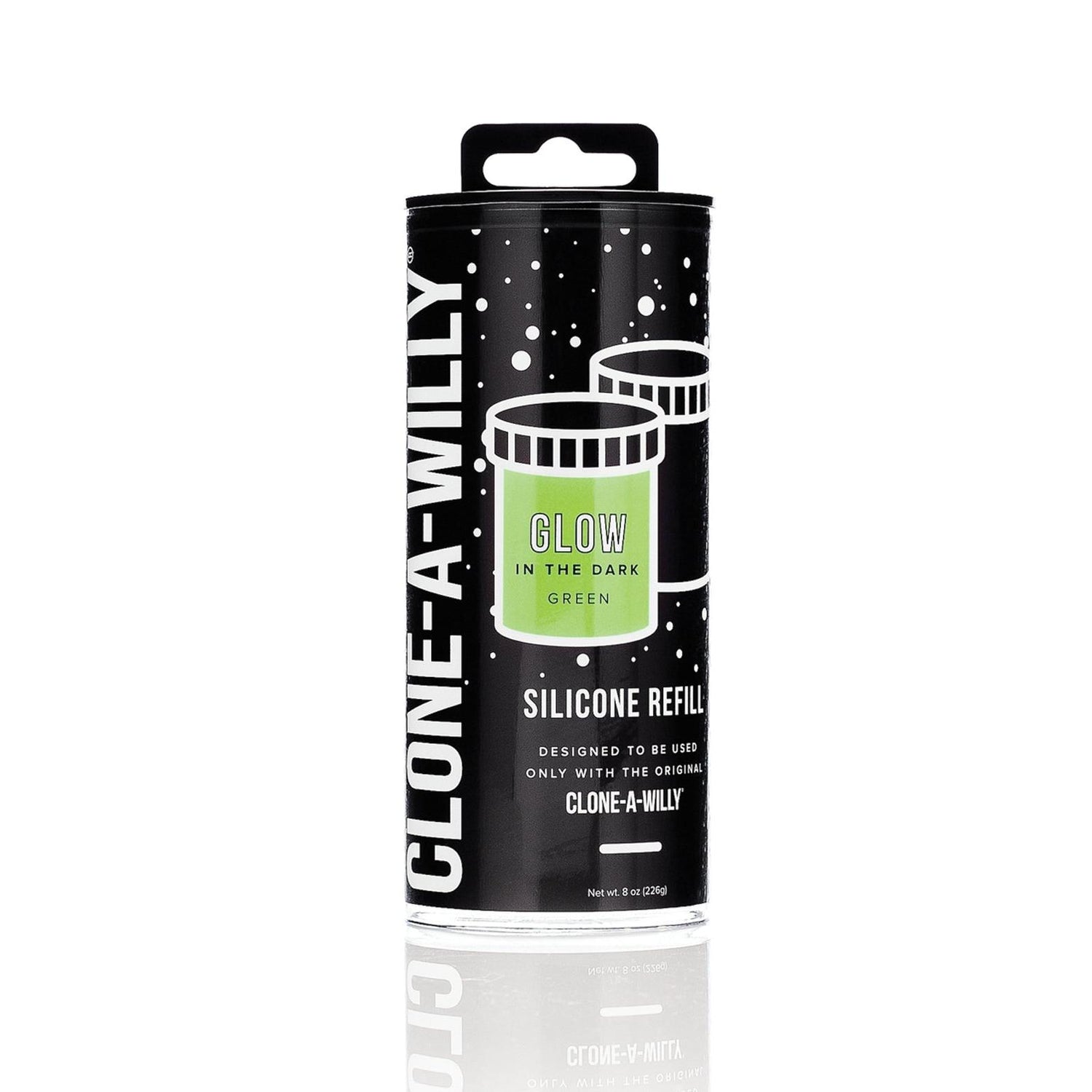 Clone-A-Willy Silicone Glow in the Dark Refill in Green