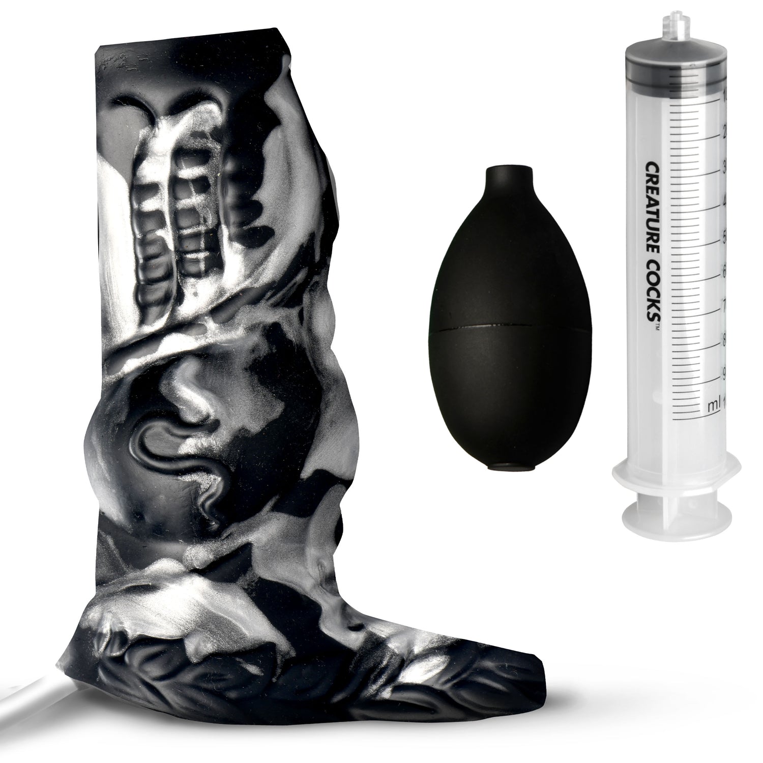Creature Cocks Night Prowler Squirting Penis Enhancer Silver