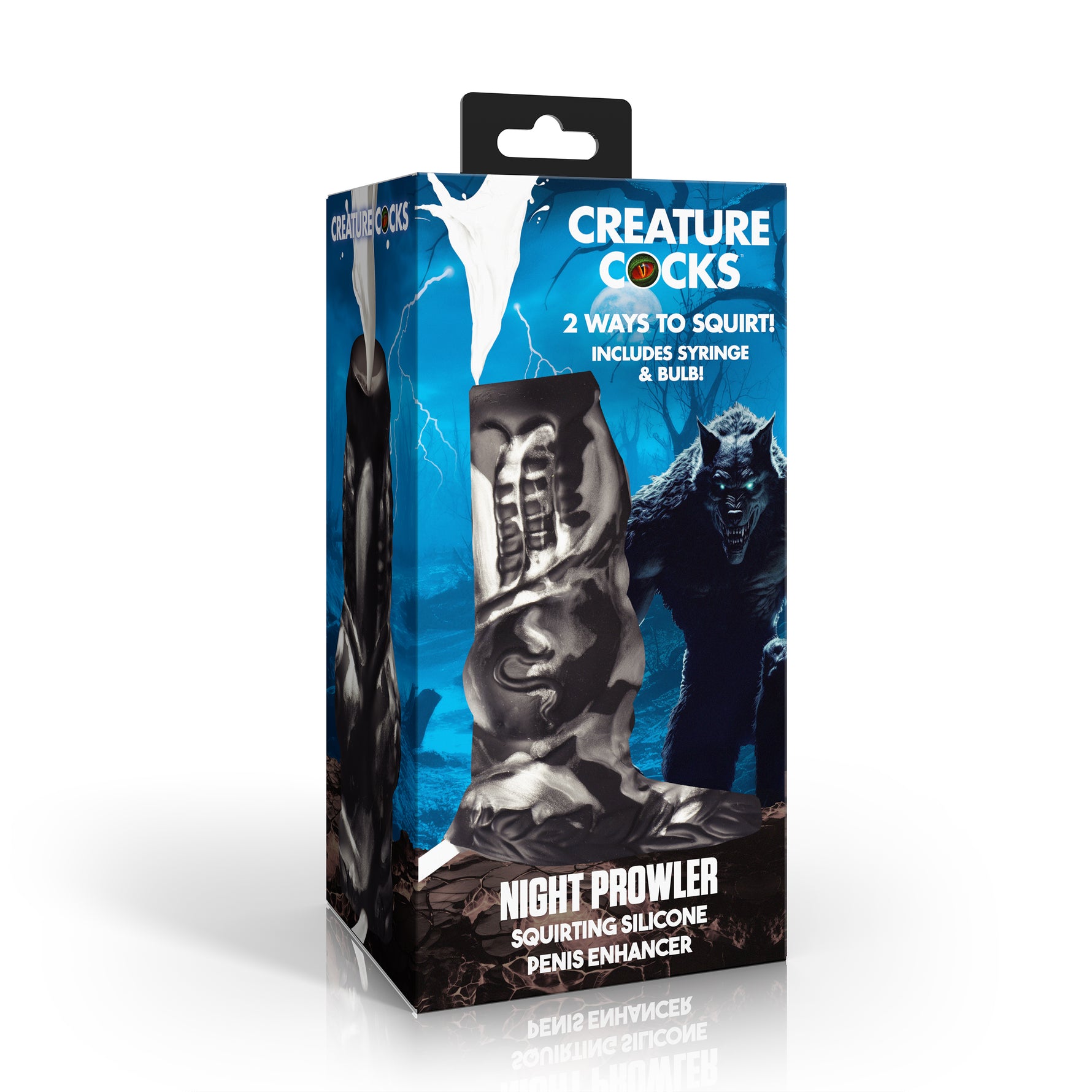 Creature Cocks Night Prowler Squirting Penis Enhancer Silver
