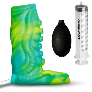 Creature Cocks Siphon Tentacle Squirting Penis in Green