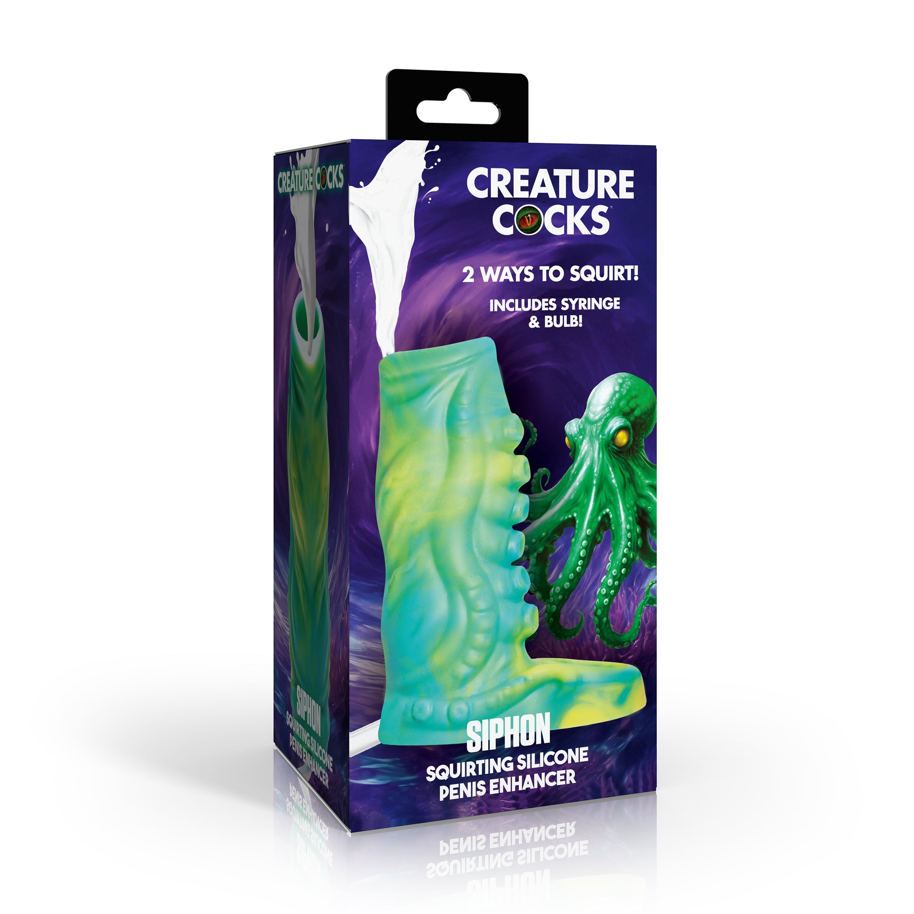 Creature Cocks Siphon Tentacle Squirting Penis in Green