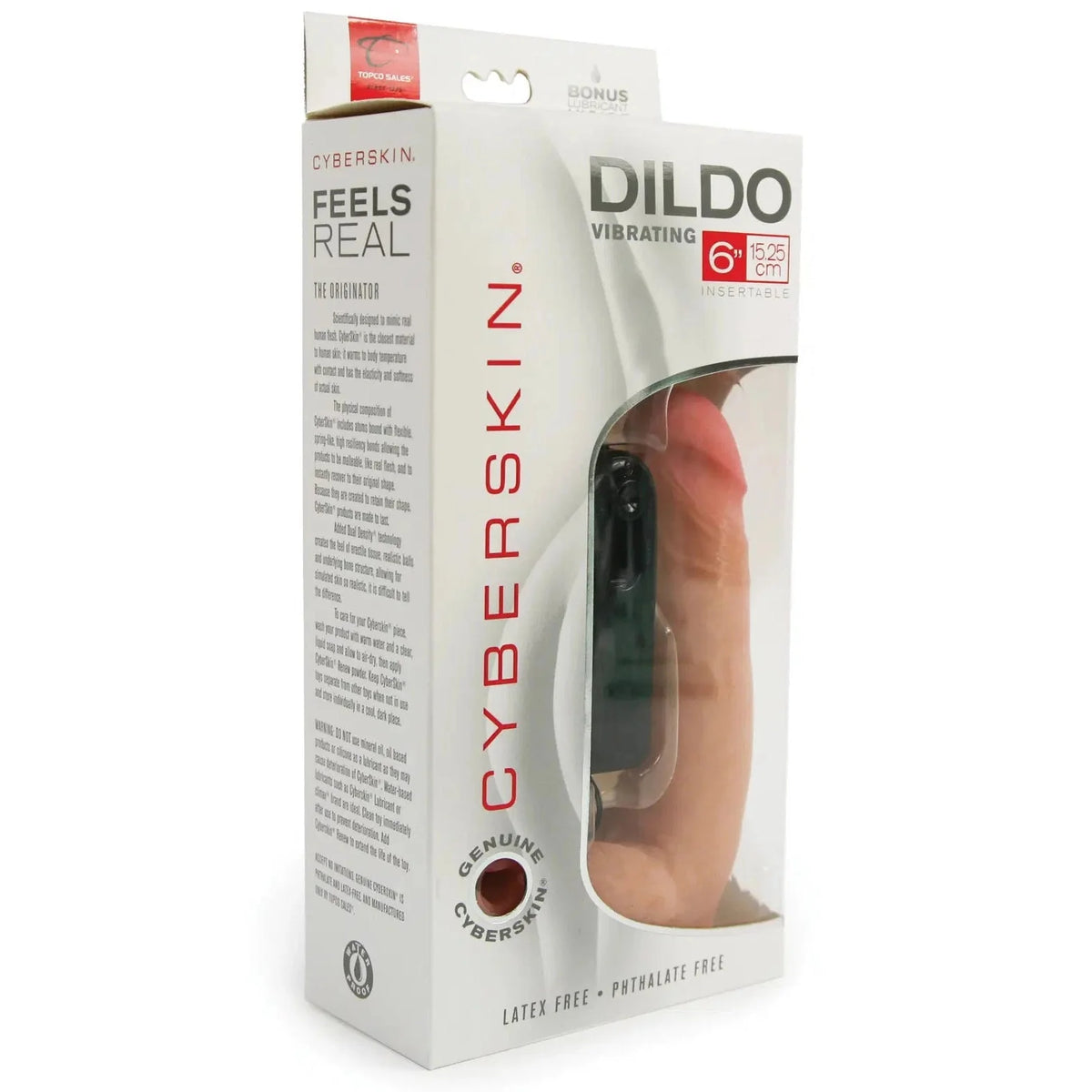 Cyberskin 6 Inch Realistic Vibrating Dildo