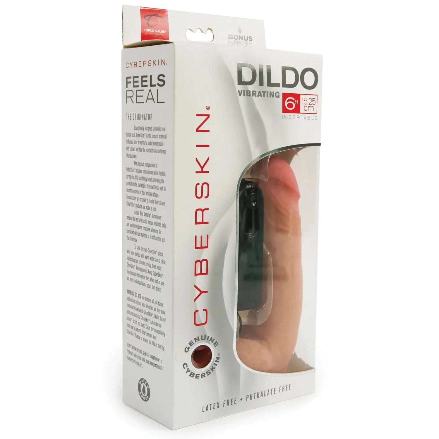 Cyberskin 6 Inch Realistic Vibrating Dildo