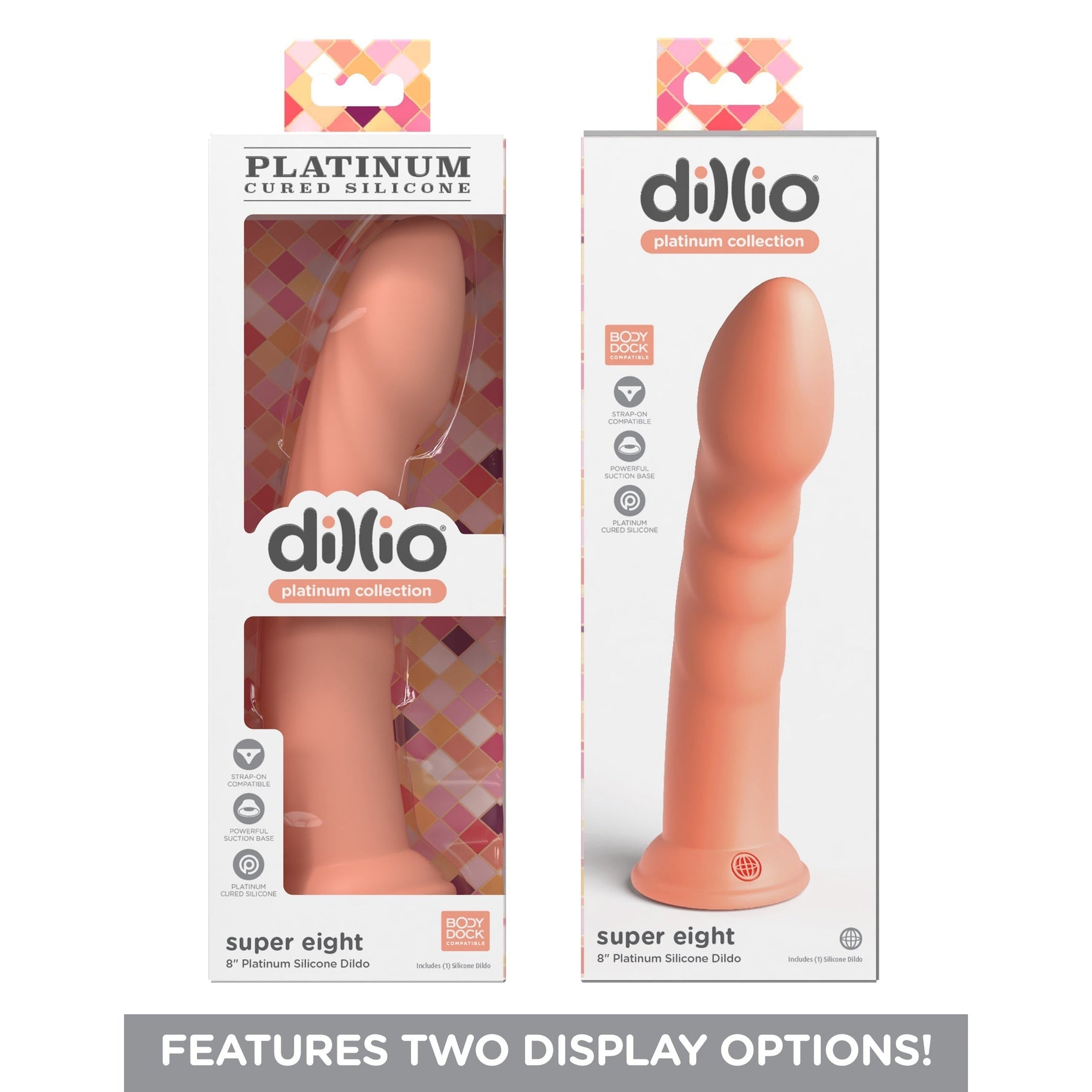 Dillio Platinum Super Eight Silicone Dildo