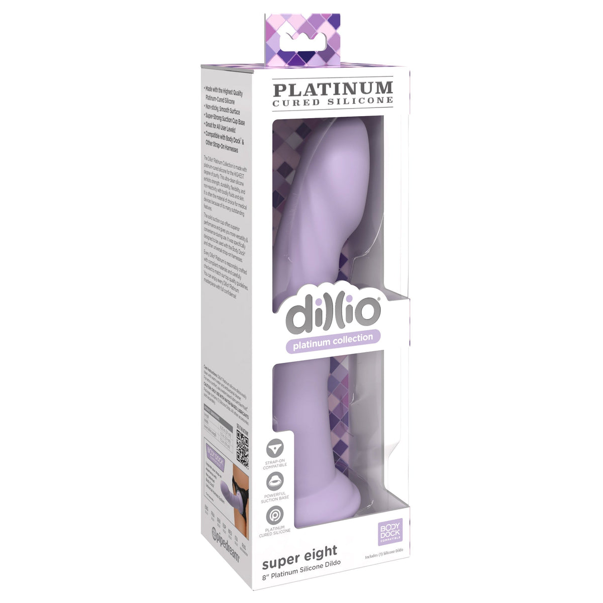 Dillio Platinum Super Eight Silicone Dildo