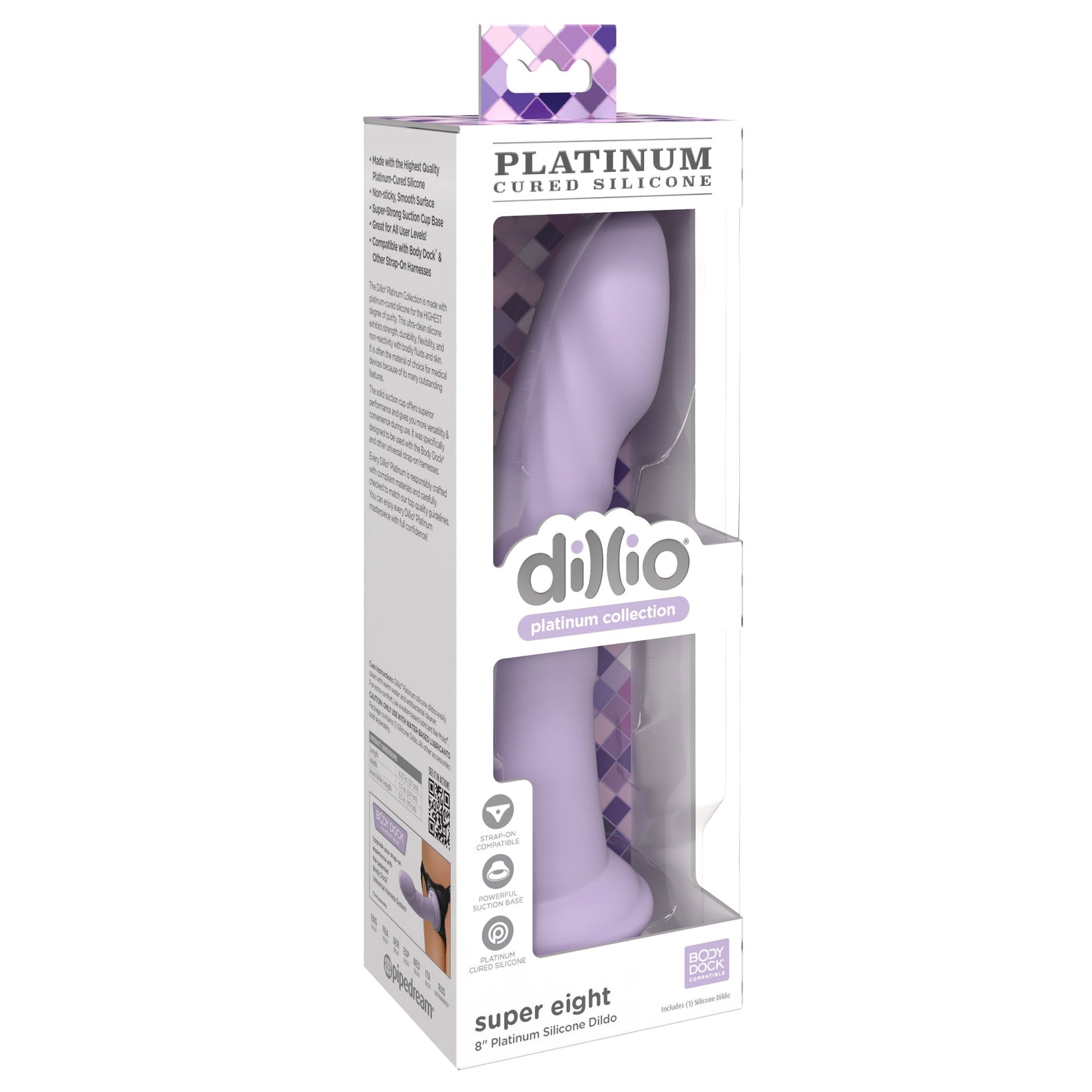 Dillio Platinum Super Eight Silicone Dildo