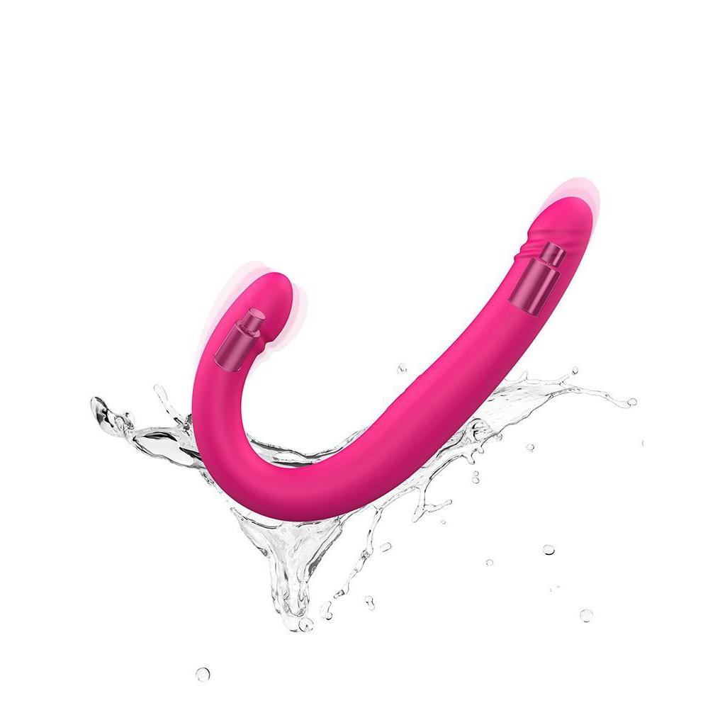Dorcel Thrusting & Vibrating Double Dildo - HotCherry Dorcel Thrusting & Vibrating Double Dildo - HotCherry