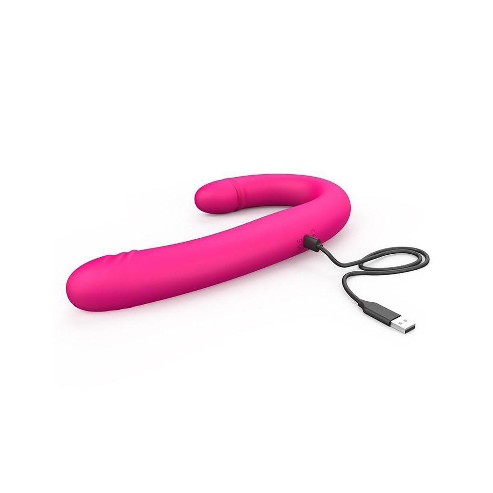 Dorcel Thrusting & Vibrating Double Dildo - HotCherry Dorcel Thrusting & Vibrating Double Dildo - HotCherry