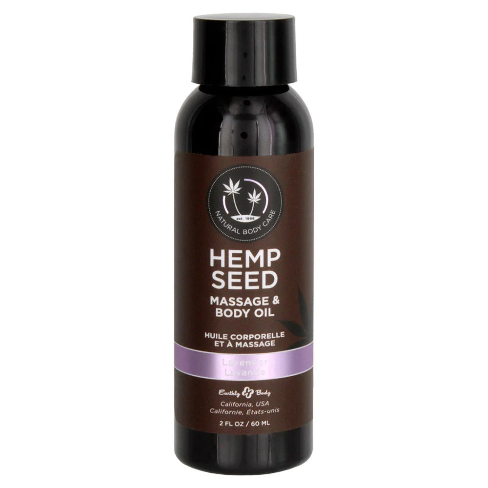 Earthly Body Hemp Seed Massage & Body Oil - 2 oz