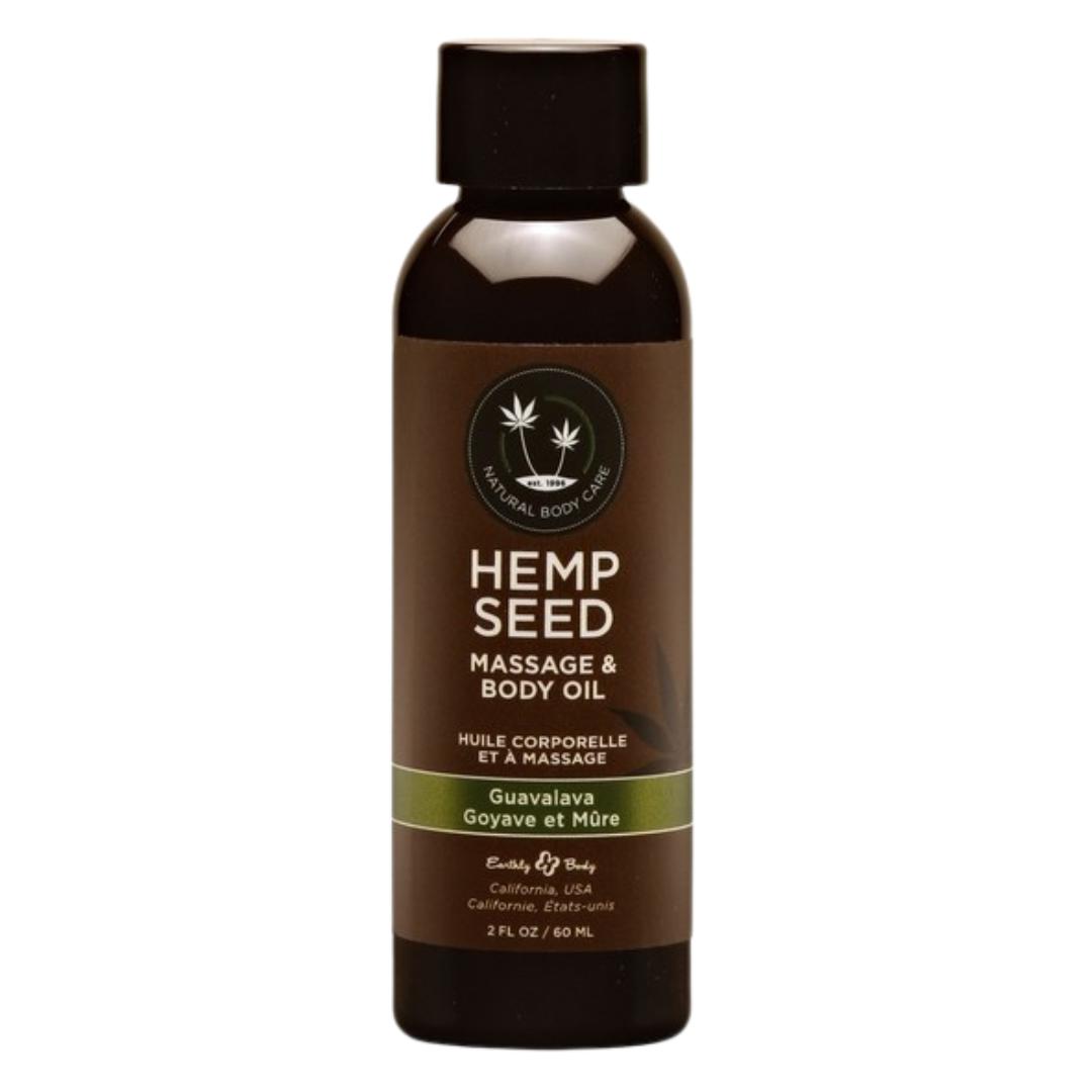 Earthly Body Hemp Seed Massage & Body Oil - 2 oz