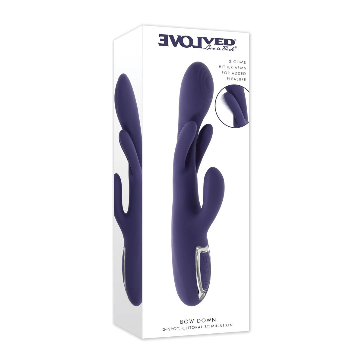 Evolved Bow Down Vibrator in Purple