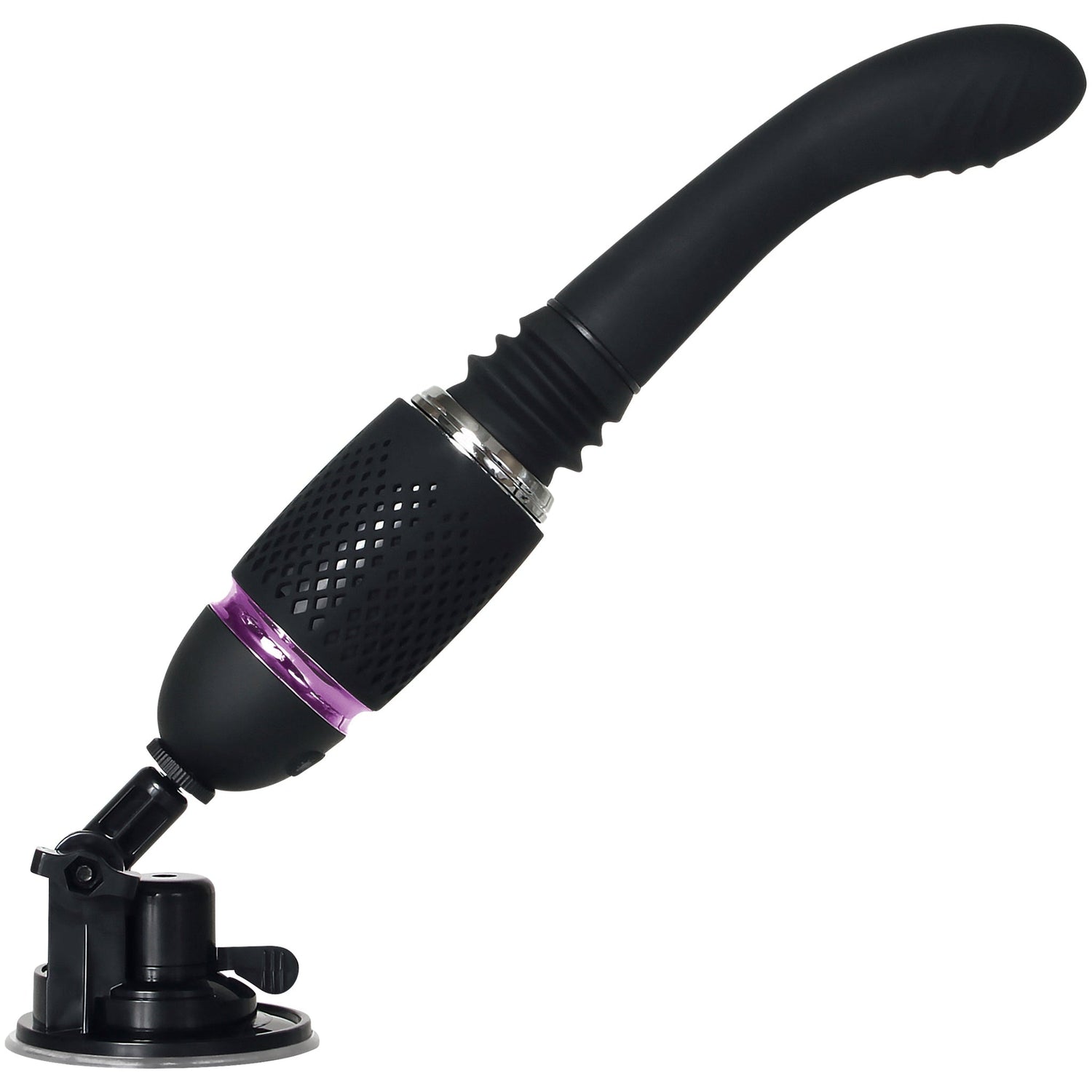 Thrust & Go Vibrator with 2 Silicone Shaft Attachments