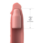 Fantasy X-tensions Elite 9 Inch Sleeve with 3 Inch Plug Penis Sleeve in Light