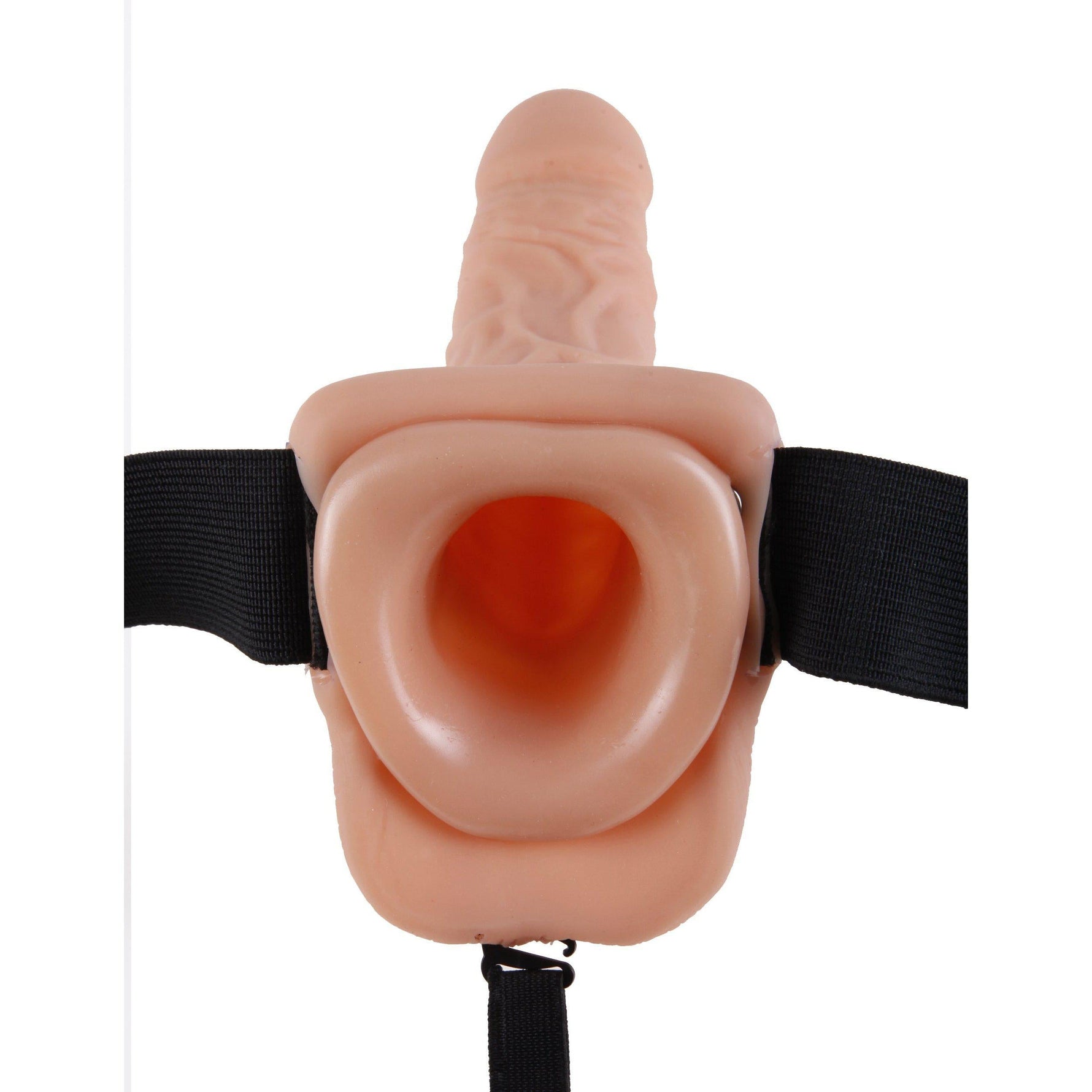 Fetish Fantasy Series Vibrating Hollow Strap-On Dildo with Balls