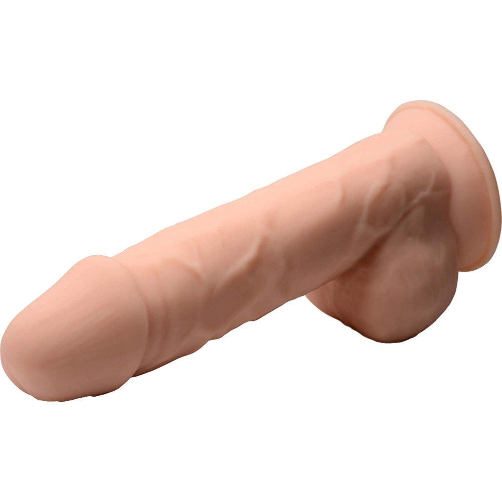 FleshStixxx Bendable Flexible Silicone Dildo with Balls