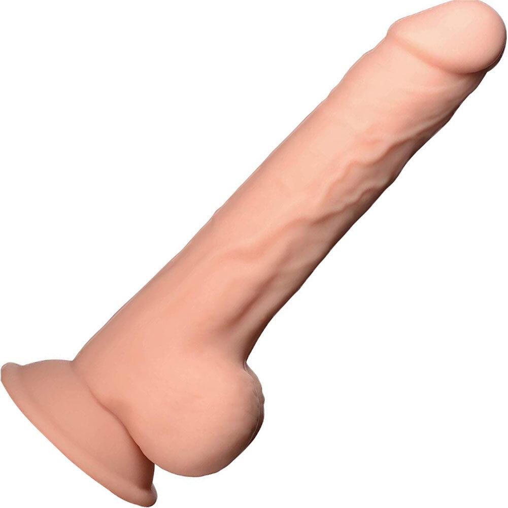 FleshStixxx Bendable Flexible Silicone Dildo with Balls