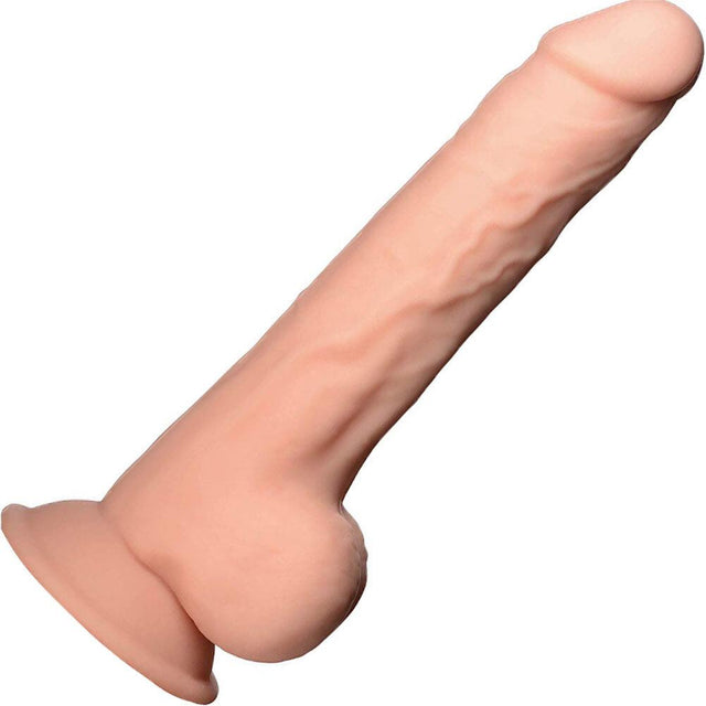 FleshStixxx Bendable Flexible Silicone Dildo with Balls