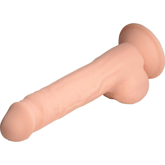 FleshStixxx Bendable Flexible Silicone Dildo with Balls