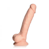 FleshStixxx Bendable Flexible Silicone Dildo with Balls