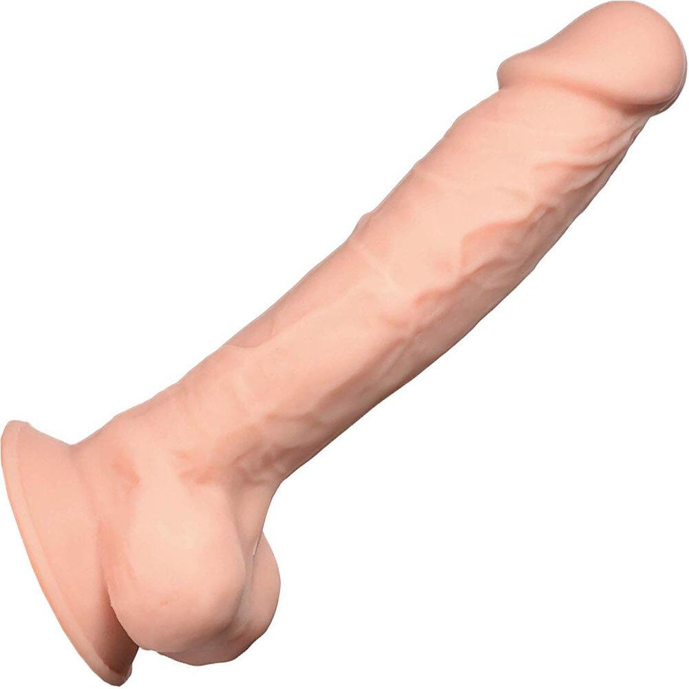 FleshStixxx Bendable Flexible Silicone Dildo with Balls