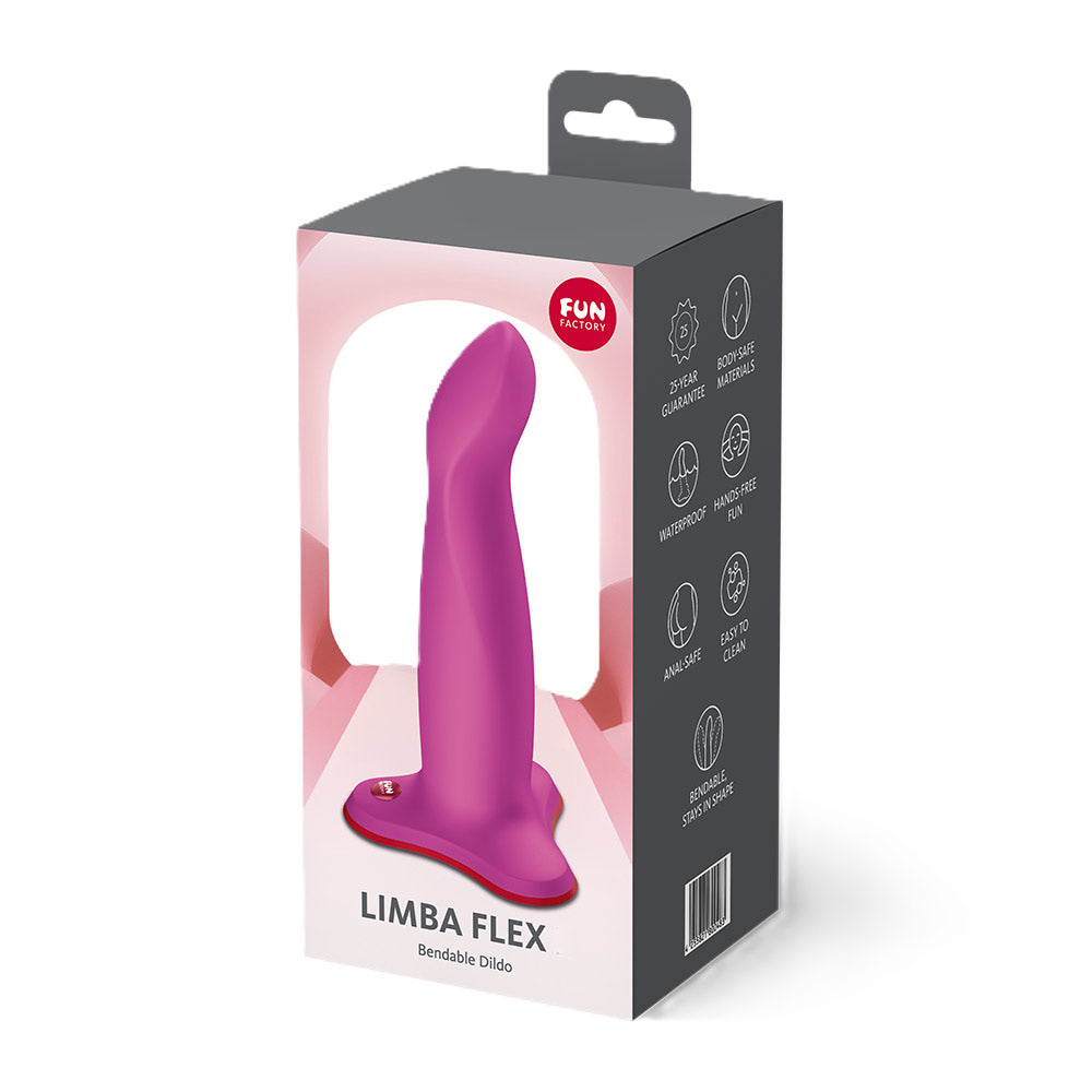 Fun Factory Limba Flex M Bendable Dildo in Magenta