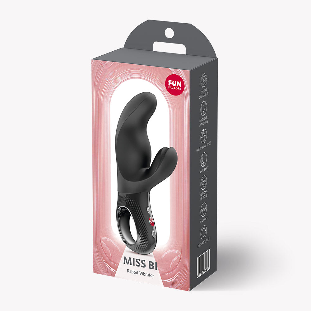 Fun Factory Miss Bi Rabbit Vibrator in Black