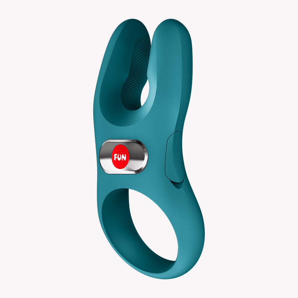 Fun Factory Nōs Vibrating Cock Ring in Bottle Green