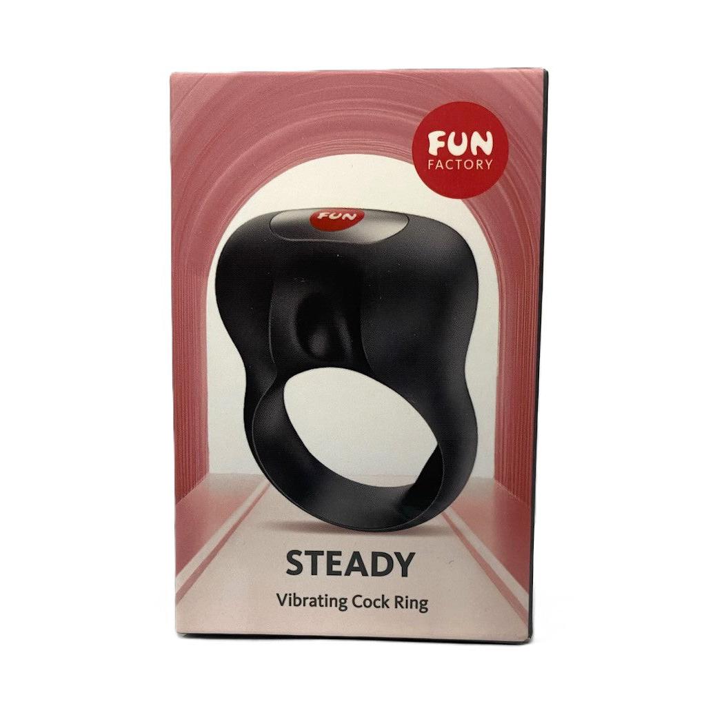 Fun Factory Steady Vibrating Cockring in Black