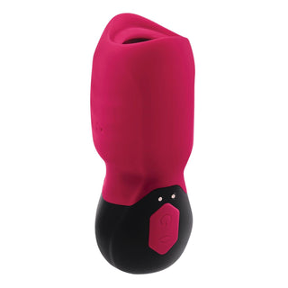 Gender X Body Kisses Vibrating Suction Massager - Red/Black