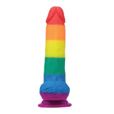 Get Lucky Real Skin 7.5 Inch Pride Dildo