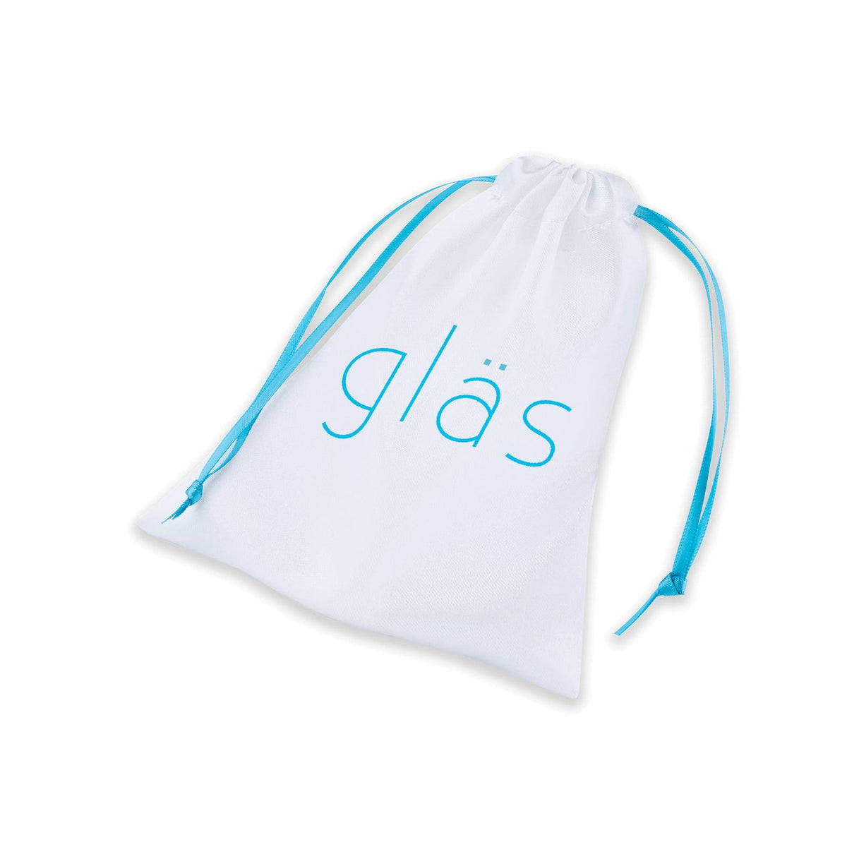 Glas 4 Inch Vibrating Dotted G Spot/P Spot Plug in Blue