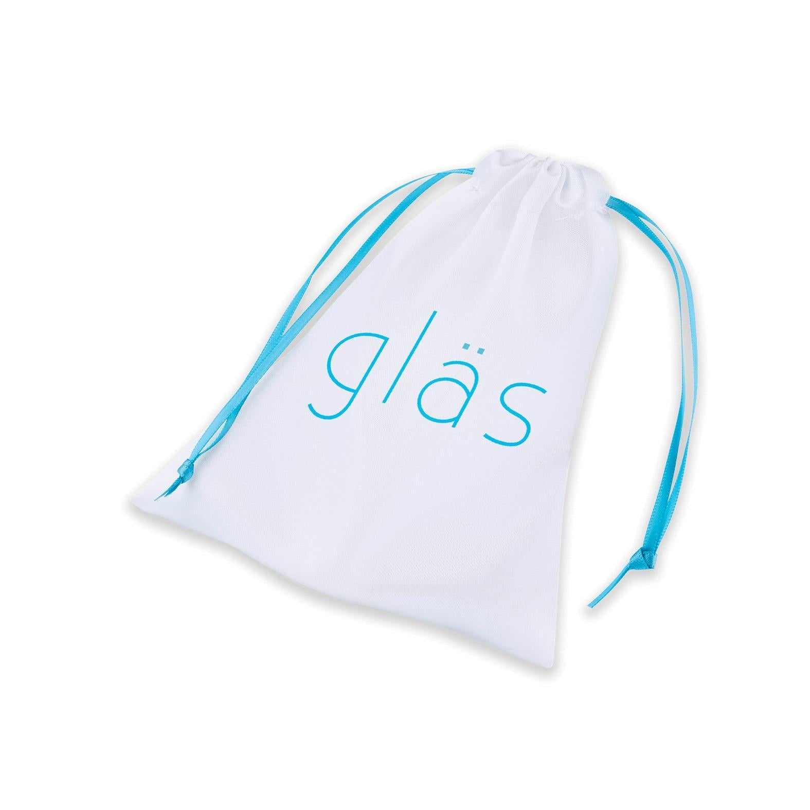 Glas 4 Inch Vibrating Dotted G Spot/P Spot Plug in Blue