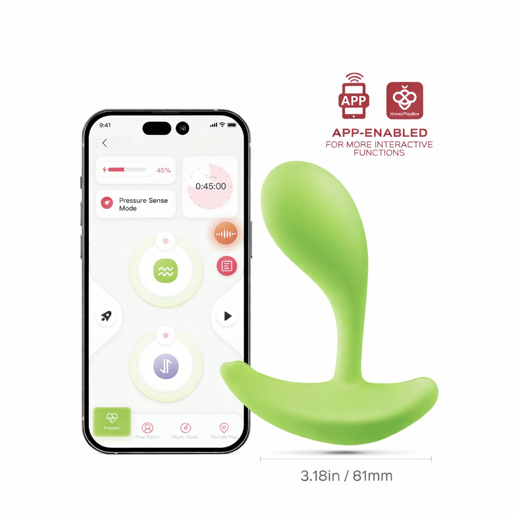 Oly 2 Pressure Sensing App-Enabled Wearable Clit & G Spot Vibrator in Green