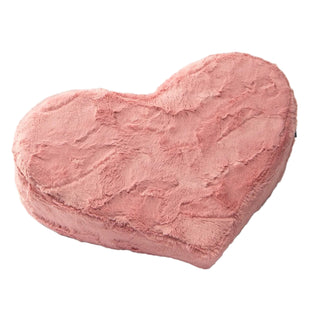 Liberator Heart Wedge Faux Fur in Rose