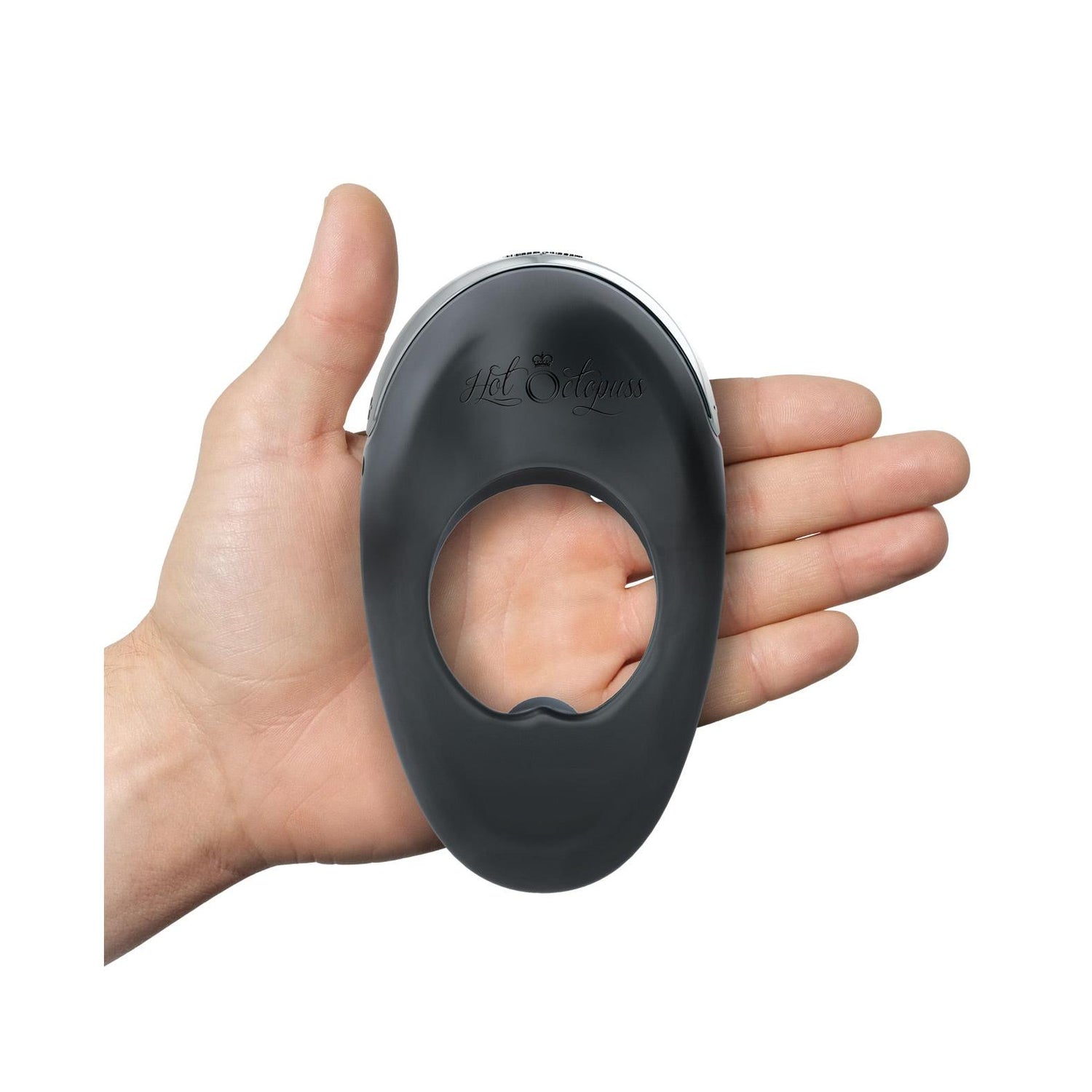 Hot Octopuss Atom Plus Vibrating Cock Ring in Black