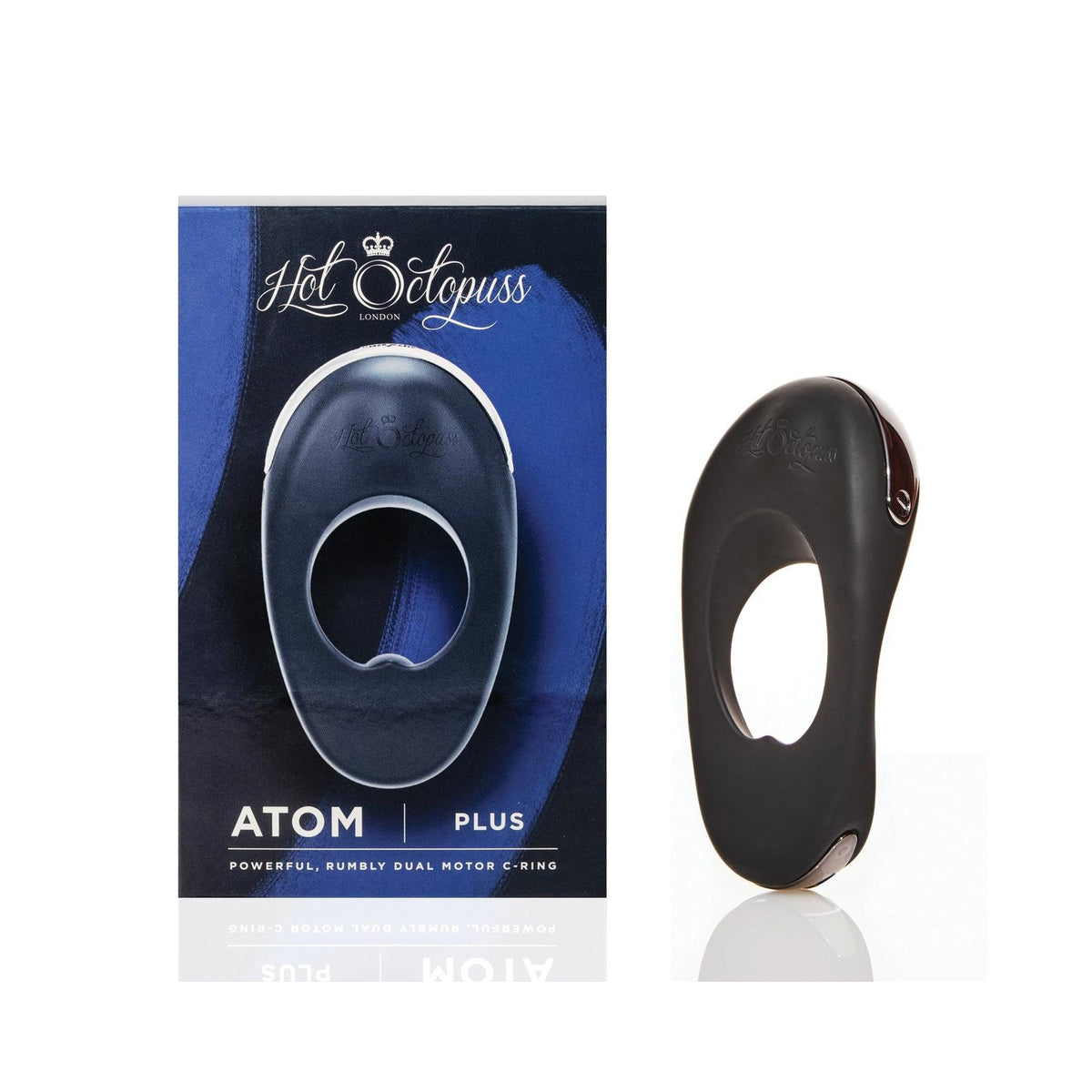 Hot Octopuss Atom Plus Vibrating Cock Ring in Black