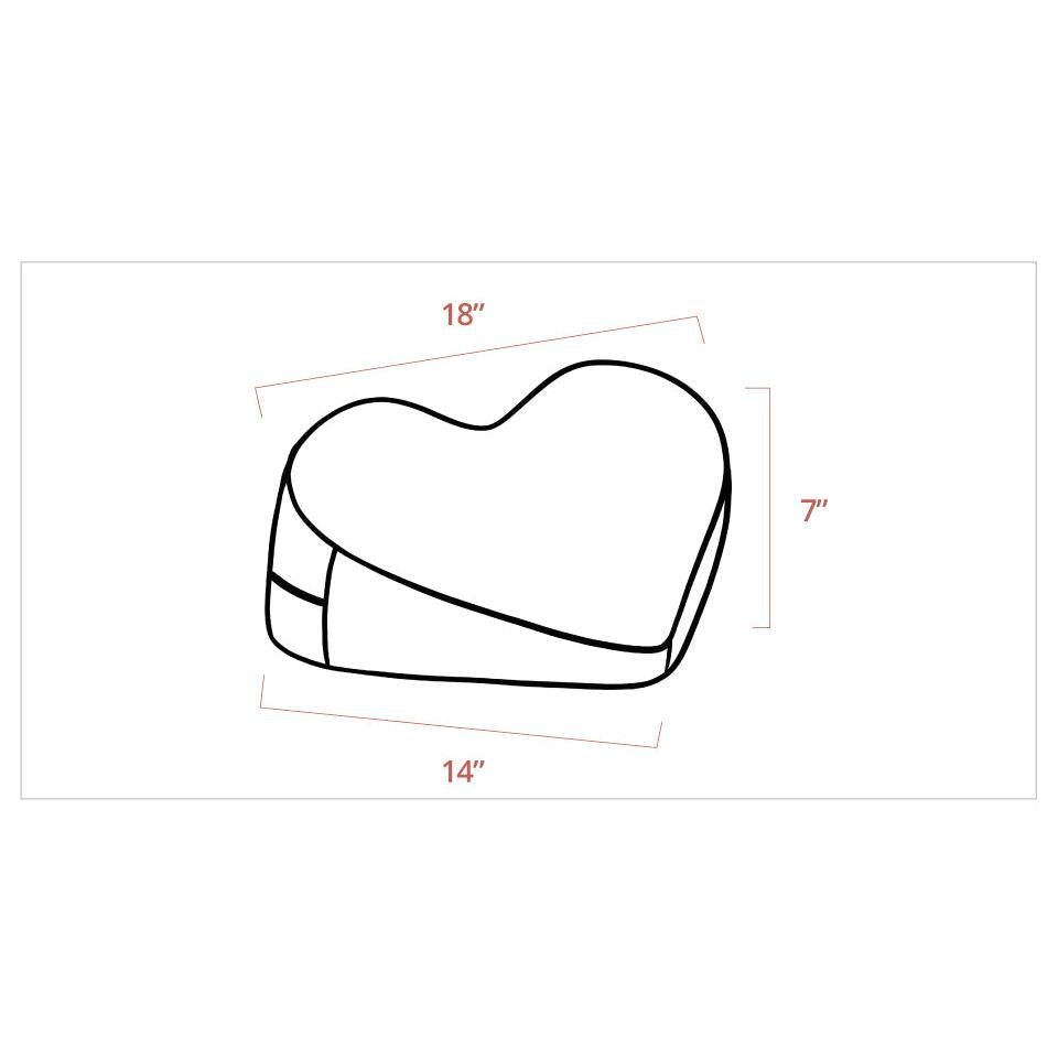 Liberator Heart Wedge Sex Pillow in Black