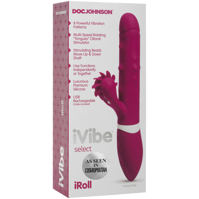 iVibe Select iRoll Rechargeable Rabbit Dildo