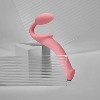Strap-on-Me Semi-Realistic Bendable Strap-on Dildo in Pink XL