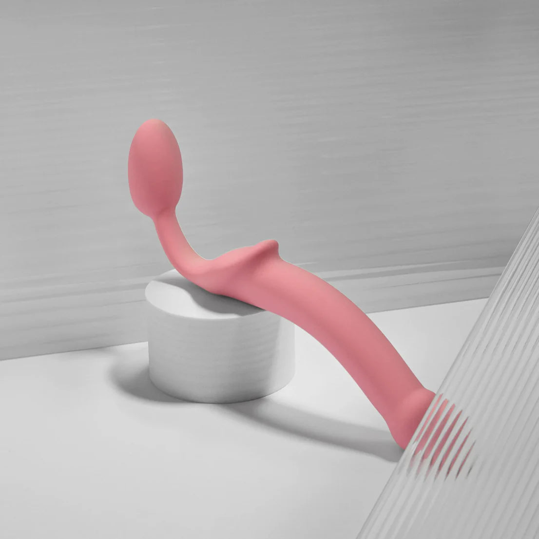 Strap-on-Me Semi-Realistic Bendable Strap-on Dildo in Pink XL