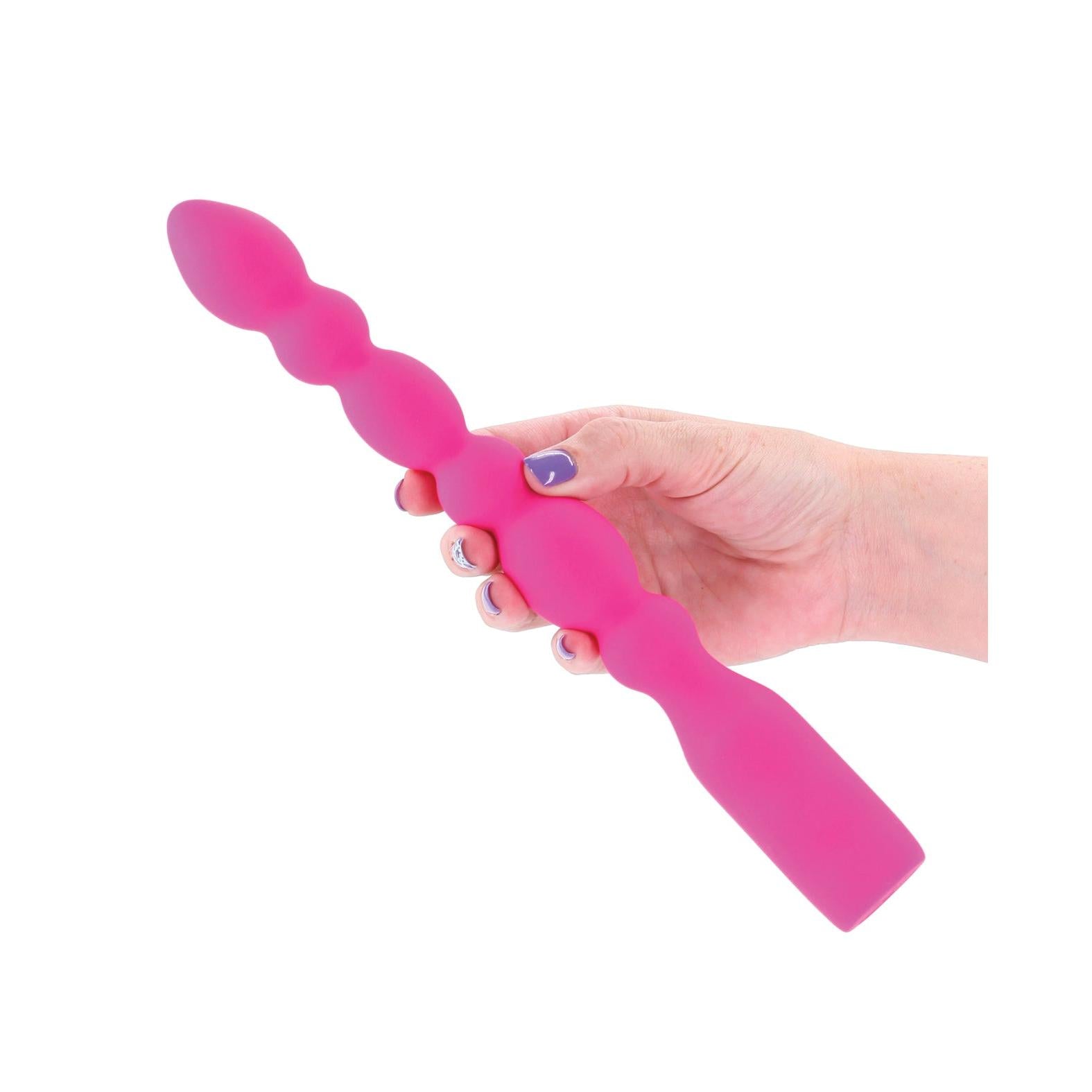 INYA Prime Rechargeable Silicone Vibrating Beads in Pink